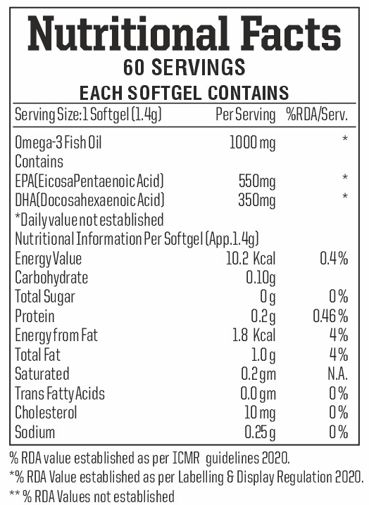 Omega 3X Fish Oil Softgel - Image 3